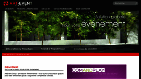 What Artevent.fr website looked like in 2016 (8 years ago)