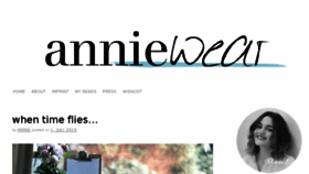 What Anniewear.de website looked like in 2016 (8 years ago)