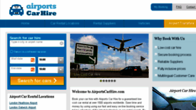What Airportscarhire.com website looked like in 2016 (8 years ago)