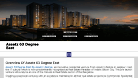 What Assetz63degreeeast.in website looked like in 2016 (8 years ago)