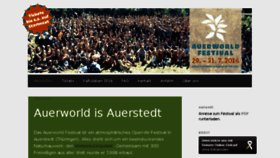 What Auerworld-festival.de website looked like in 2016 (8 years ago)