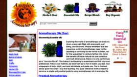What Anniesaromatherapy.com website looked like in 2016 (8 years ago)