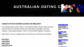 What Australian-dating-guide.com website looked like in 2016 (8 years ago)