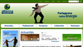 What Alterna-energie.fr website looked like in 2016 (8 years ago)