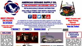 What Americanceramics.com website looked like in 2016 (8 years ago)