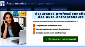 What Assurancedesautoentrepreneurs.fr website looked like in 2016 (8 years ago)