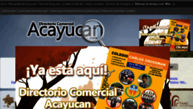 What Acayucan.com website looked like in 2016 (8 years ago)