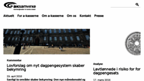 What Ak-samvirke.dk website looked like in 2016 (8 years ago)