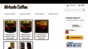 What Africafecoffee.com website looked like in 2016 (8 years ago)