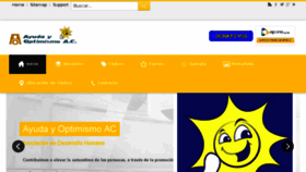 What Ayudayoptimismo.org.mx website looked like in 2016 (8 years ago)