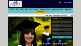 What Aspireglobaledu.com website looked like in 2016 (8 years ago)