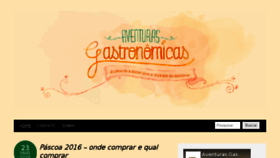 What Aventurasgastronomicas.com.br website looked like in 2016 (7 years ago)