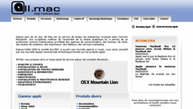 What Allmac.fr website looked like in 2016 (7 years ago)