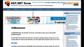 What Aspnetzone.de website looked like in 2016 (8 years ago)
