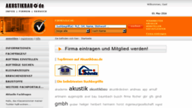 What Akustikbau.de website looked like in 2016 (7 years ago)
