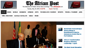 What Africanpost.com website looked like in 2016 (8 years ago)