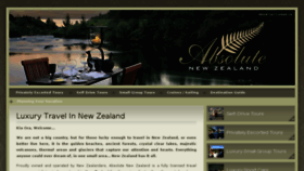 What Absolutenewzealand.com website looked like in 2016 (8 years ago)