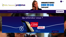 What Adsl-telecoms.be website looked like in 2016 (9 years ago)