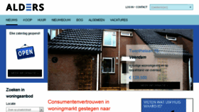 What Alders.nl website looked like in 2016 (8 years ago)
