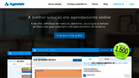What Agendaai.com.br website looked like in 2016 (8 years ago)