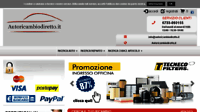 What Autoricambiodiretto.it website looked like in 2016 (8 years ago)
