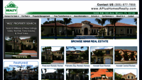 What Aplushomesrealty.com website looked like in 2016 (8 years ago)