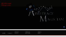 What Arbitragemagician.com website looked like in 2016 (8 years ago)