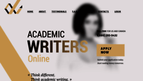 What Academicwritersonline.com website looked like in 2016 (8 years ago)