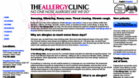 What Allergyclinic.com website looked like in 2016 (7 years ago)