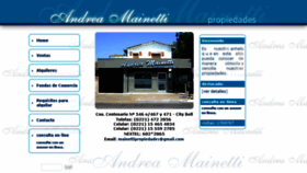 What Andreamainetti.com.ar website looked like in 2016 (7 years ago)