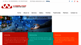 What A-websolutions.com website looked like in 2016 (9 years ago)