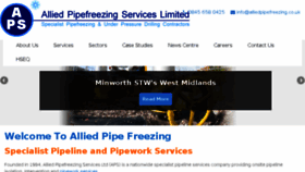 What Alliedpipefreezing.co.uk website looked like in 2016 (8 years ago)
