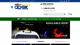 What Apexlighting.com website looked like in 2016 (7 years ago)