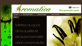What Aromatica.fr website looked like in 2016 (8 years ago)