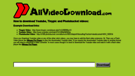 What Allvideodownload.com website looked like in 2016 (8 years ago)