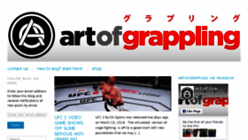 What Artofgrappling.com website looked like in 2016 (7 years ago)