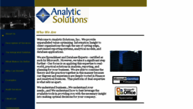 What Analyticsolutions.com website looked like in 2016 (7 years ago)