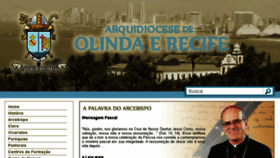 What Arquidioceseolindarecife.org website looked like in 2016 (8 years ago)