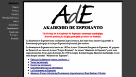 What Akademio-de-esperanto.org website looked like in 2016 (8 years ago)