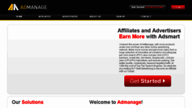 What Admanage.com website looked like in 2016 (7 years ago)