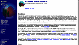 What Azwater.com website looked like in 2016 (7 years ago)