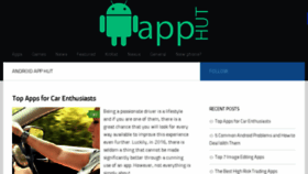 What Androidapphut.com website looked like in 2016 (8 years ago)