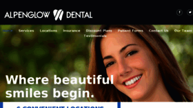 What Alpenglowdentist.com website looked like in 2016 (7 years ago)