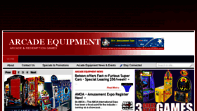 What Arcade-equipment.com website looked like in 2016 (7 years ago)