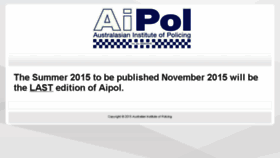 What Aipol.org website looked like in 2016 (8 years ago)