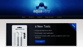 What Aquavitro.com website looked like in 2016 (8 years ago)