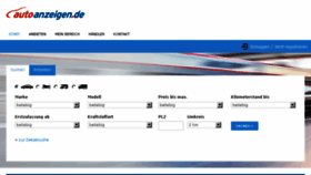 What Autoanzeigen.de website looked like in 2016 (7 years ago)