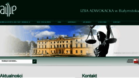 What Adwokatura.bialystok.pl website looked like in 2016 (8 years ago)