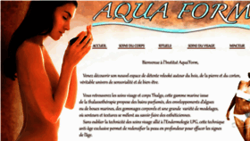 What Aquaform-institut.fr website looked like in 2016 (7 years ago)