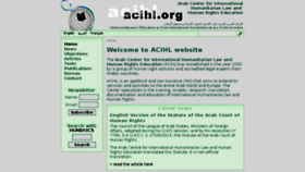 What Acihl.org website looked like in 2016 (8 years ago)